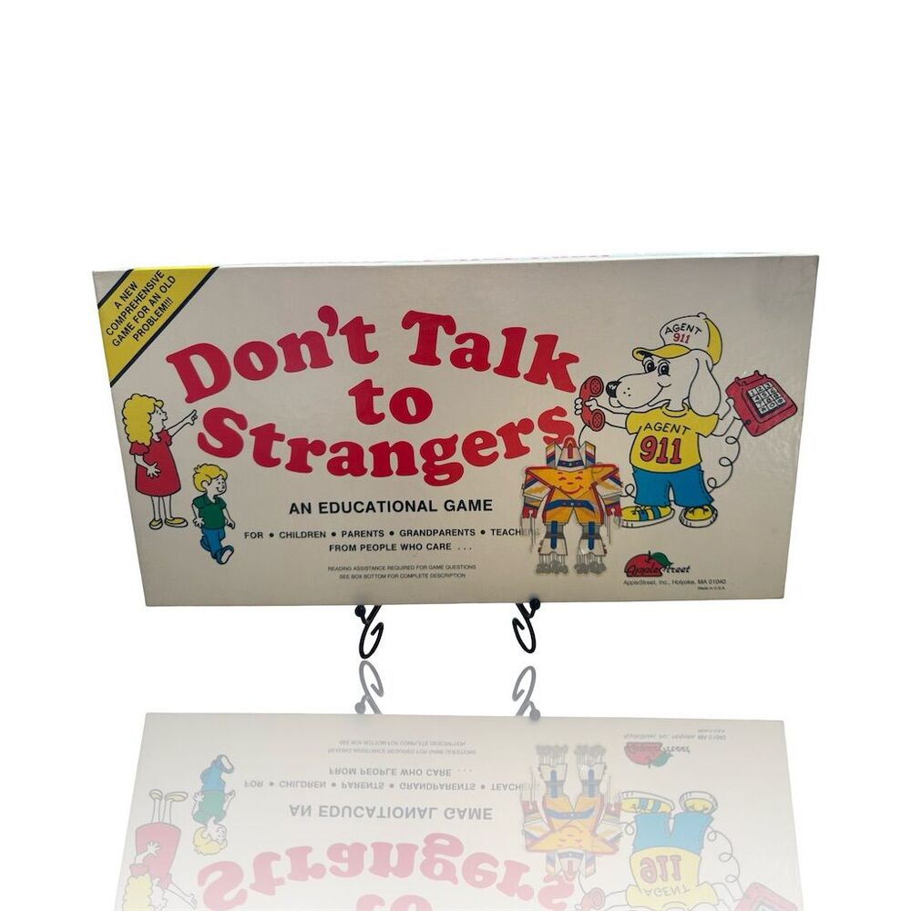 Vintage 1984 Don't Talk to Strangers Educational Board Game Ages 4-8